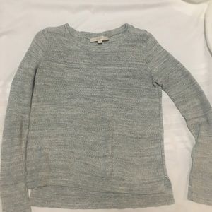 Ann Taylor LOFT cotton sweater small black gray